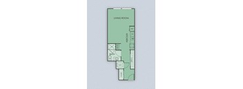 Tempo PDX Apartments Studio A5 Floor Plan