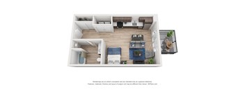 North Hollow Apartments A3 Floor Plan