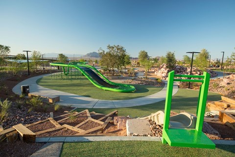 a new playground is being constructed at a park