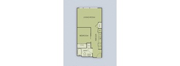 Tempo PDX Apartments B1 Floor Plan
