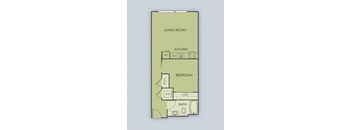 Tempo PDX Apartments B2 Floor Plan