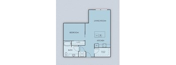 Tempo PDX Apartments B3 Floor Plan