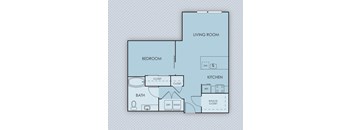 Tempo PDX Apartments B3.a Floor Plan