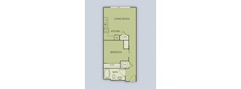 Tempo PDX Apartments B5 Floor Plan