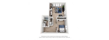 North Hollow Apartments B1 Floor Plan