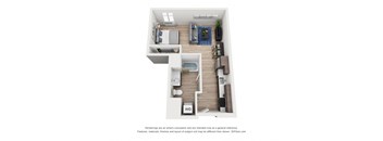 North Hollow Apartments B2 Floor Plan