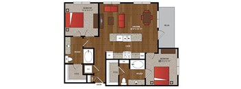 Ella Apartments B2.2 Floor Plan