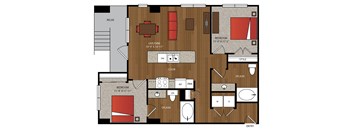 Ella Apartments B2.5 Floor Plan