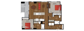 Ella Apartments B2.6 Floor Plan