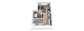 North Hollow Apartments B3 Floor Plan