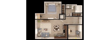 Anthem PDX Apartments C6a Floor Plan