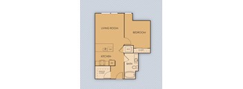 Tempo PDX Apartments C6 Floor Plan