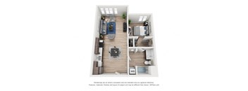 North Hollow Apartments C1 Floor Plan