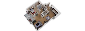 Capitol Yard Apartments_ West Sacramento CA_Floor Plan_One Bedroom One Bathroom A1