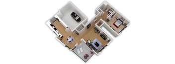 Capitol Yard Apartments_ West Sacramento CA_Floor Plan_One Bedroom One Bathroom A3