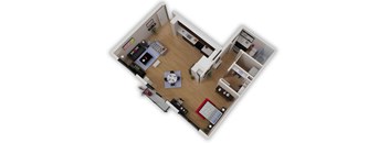 Capitol Yard Apartments_ West Sacramento CA_Floor Plan_Studio 4