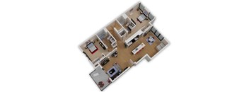 Capitol Yard Apartments_ West Sacramento CA_Floor Plan_Two Bedroom Two Bathroom B1