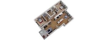 Capitol Yard Apartments_ West Sacramento CA_Floor Plan_Two Bedroom Two Bathroom B2