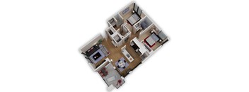 Capitol Yard Apartments_ West Sacramento CA_Floor Plan_Two Bedroom Two Bathroom B5