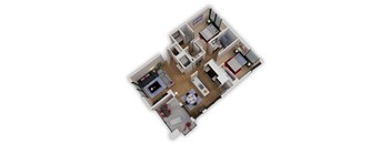 Capitol Yard Apartments_ West Sacramento CA_Floor Plan_Two Bedroom Two Bathroom B7