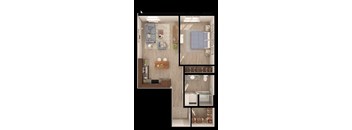 Anthem PDX Apartments C3a Floor Plan