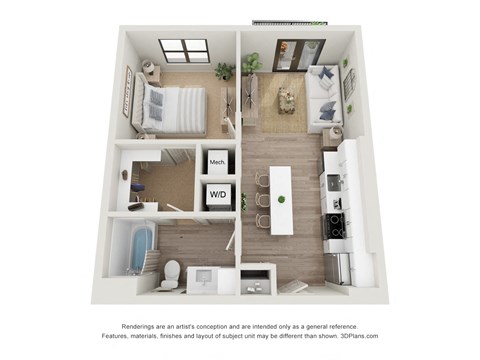 Copeland A1 3D Floor Plan