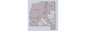 Tempo PDX Apartments D4 Floor Plan