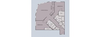 Tempo PDX Apartments D5 Floor Plan
