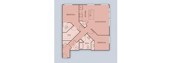 Tempo PDX Apartments D6 Floor Plan