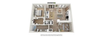 Filament Apartment 3D floor plan A5