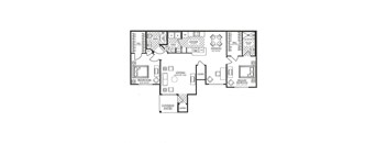a floor plan of a home with bedrooms and baths