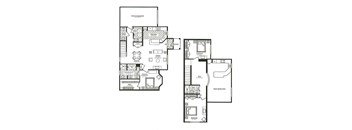 a blueprint of a floor plan of a house