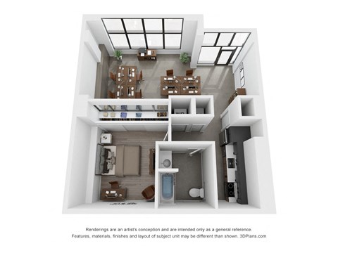 Kado NW Live/Work D Floor Plan