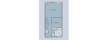 Tempo PDX Apartments Live/Work Floor Plan