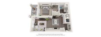 LVB Apartments 3D Floor Plan - A2