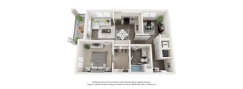 LVB Apartment 3D Floor Plan A4