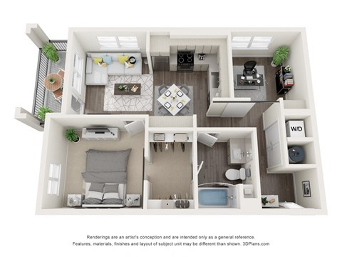 LVB Apartment 3D Floor Plan A4