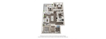 LVB Apartment 3D Floor Plan B3