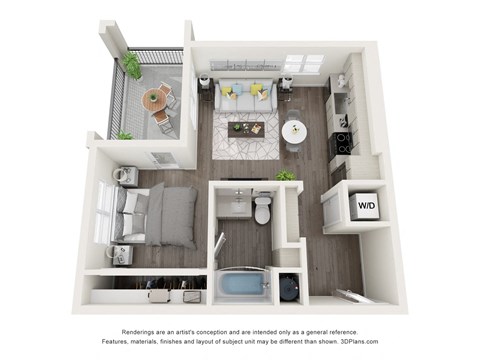 LVB Apartment 3D Floor Plan S1
