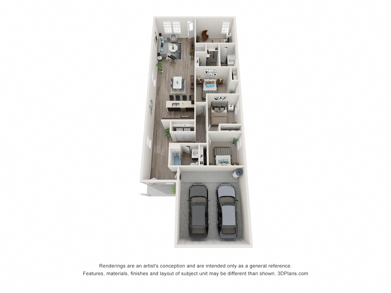 Linea Stillwater  Williamson 3D Floor Plan