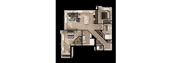 Anthem PDX Apartments D3e Floor Plan