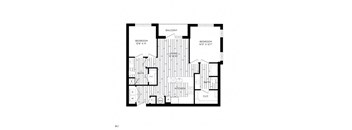 Vero McKinney Apartments in McKinney, TX Two Bedroom Floor Plan