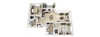 Mosaic Apartments_Oxnard CA_Floor Plan_One Bedroom One Bathroom