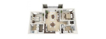 Mosaic Apartments_Oxnard CA_Floor Plan_Two Bedroom Two Bathroom 2A