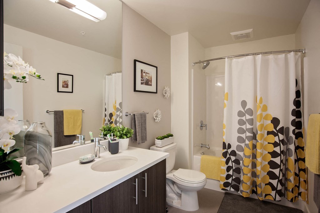 North Hollow Apartments Model Bathroom