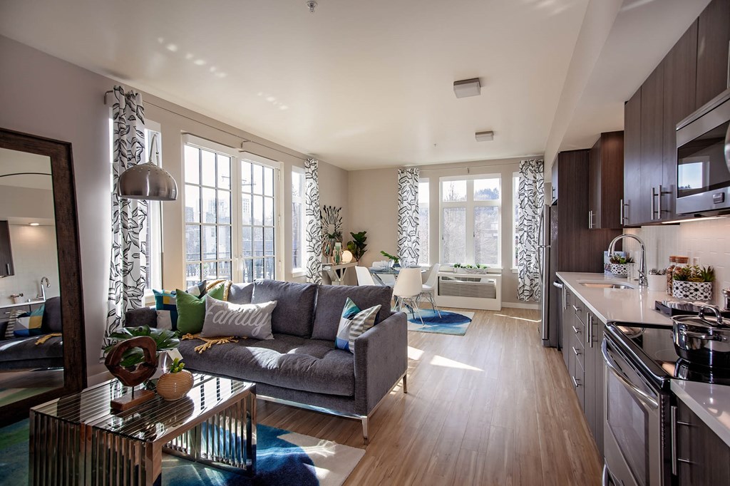 North Hollow Apartments Model Living Room