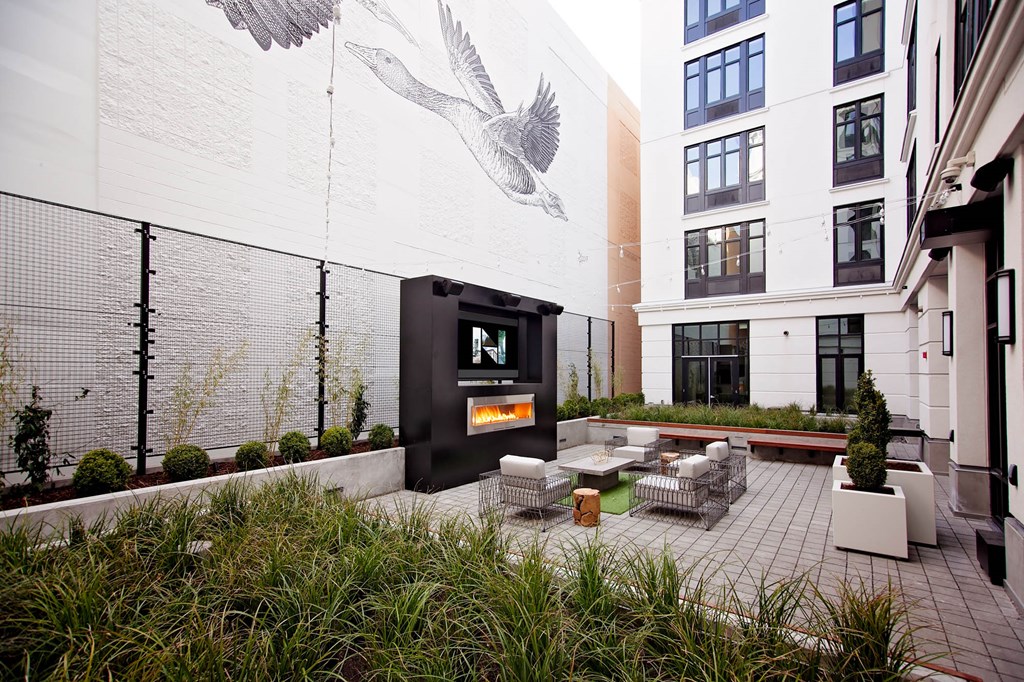 North Hollow Apartments Exterior Courtyard