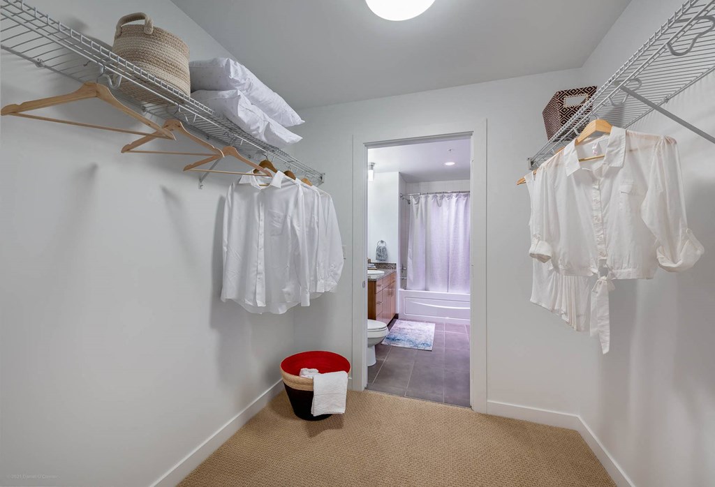 Large Walk-in & Walk-Through Closets