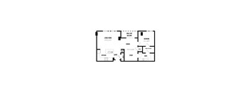 this image shows the floor plan of the lower level of the home including the bedroom