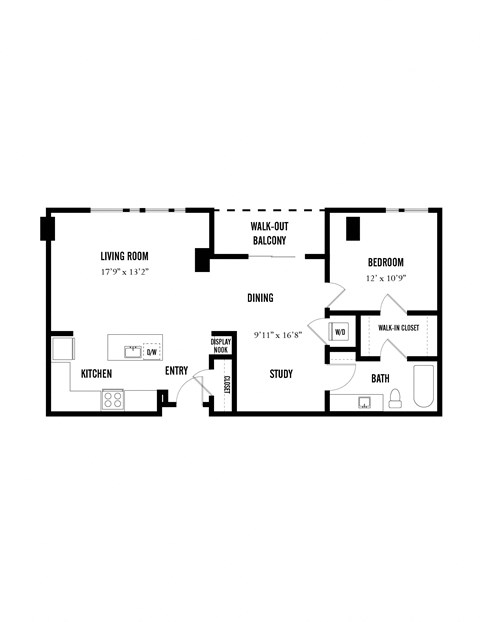 this image shows the floor plan of the lower level of the home including the bedroom